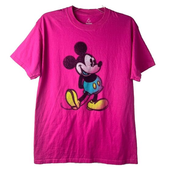 Walt Disney World Disneyland Mickey Mouse Graphic T-Shirt Size Medium - Picture 1 of 4